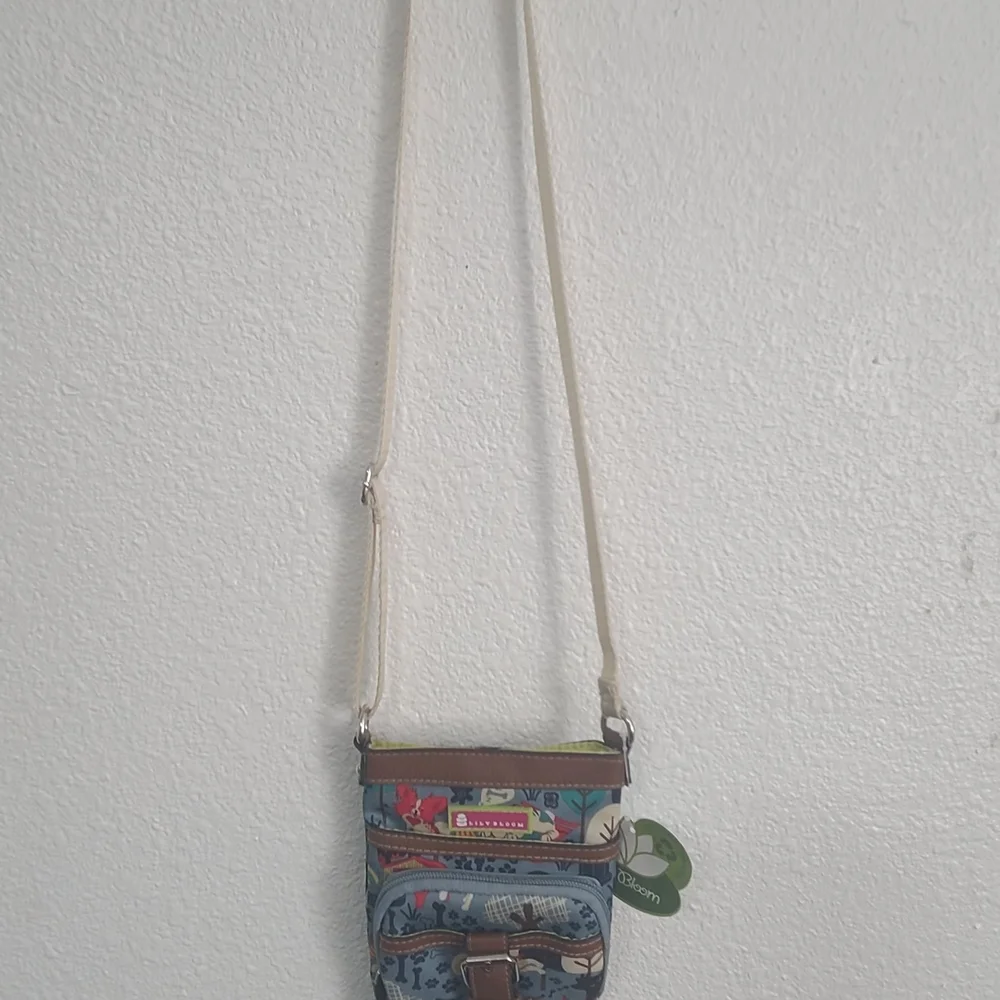 Lily Bloom Blue Multi Floral Crossbody Baby Bag